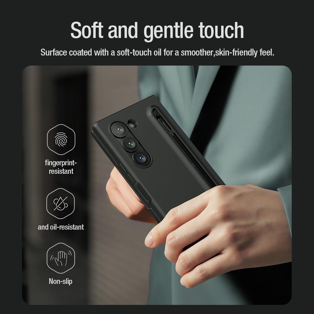 NILLKIN Чехол Flex Pure Fold для Samsung Galaxy Z Fold 6 с держателем для ручки, защитный чехол от падения, версия S Pen