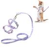 Adjustable Gradient Color Pet Traction Rope Cat Harness For Kitten Small Dog Outdoor Walking Towing Rope Pet Supplies