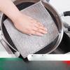 Двусторонние салфетки для посуды из стальной проволоки Серебряные тряпки для посуды вместо стальных шариков Кухонные немасляные полотенца для посуды Салфетка для чистки проволоки