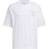 Adidas Neo Vibe Collective Tee With Alphabet Print Unisex Tops White IA6736
