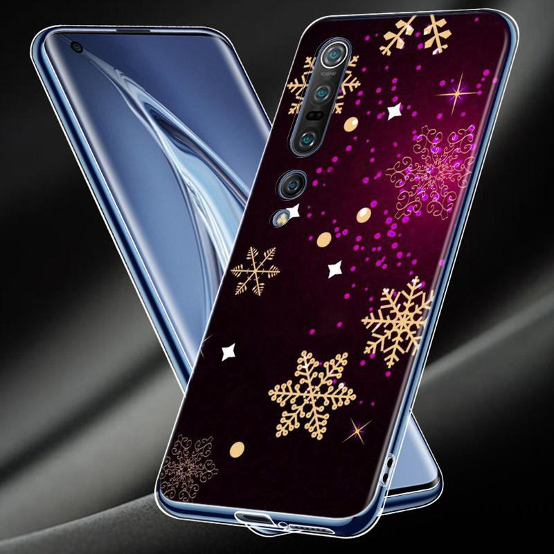 Новогодние подарки Рождественский мягкий силиконовый чехол TPU для Xiaomi Mi Note 11 10T 10 9 9T SE 8 Lite Pro Ultra 5G чехол для телефона