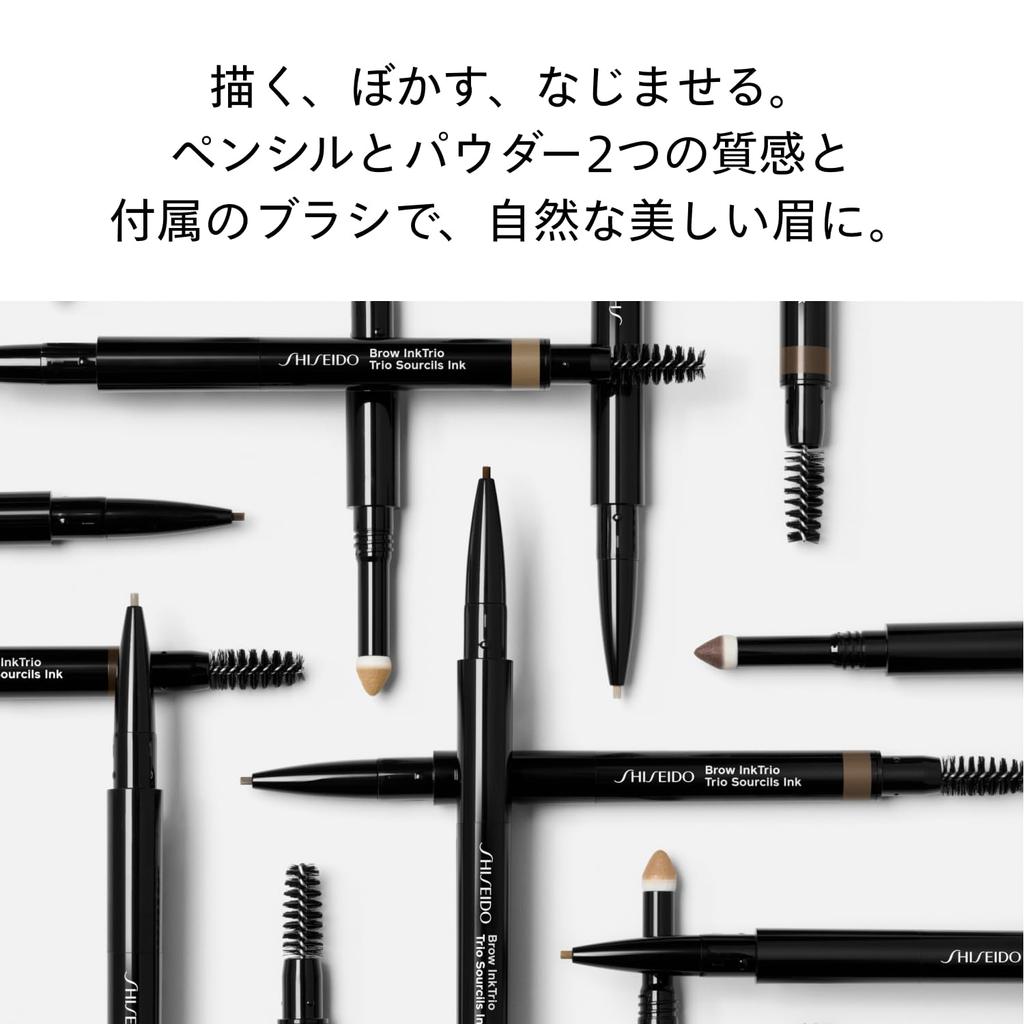SHISEIDO Makeup Brow Ink Trio 03 Темно-коричневый Бровь Глаз Бровь Тушь для бровей Shiseido 0.06г/0.25г Бровь, Макияж,
