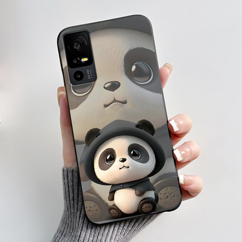 Cute Casing For TCL 40R/Sharp Aquos V6 5G Lucky Design Soft Black Case For TCL 40 SE Drift Bottle Pattern Shockproof Shell