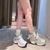 Весна и осень 2025 Париж Новые кроссовки для папы Женские на толстой подошве Увеличивающие рост Суперпопулярные Повседневные Универсальные Дышащие Кроссовки