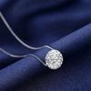 Серебряная Цепочка Маленькие Шарики Подвески Женские Ожерелья Короткие Шеи Украшения Стразы Ключица Ожерелье Вечерние Шеи Украшения
