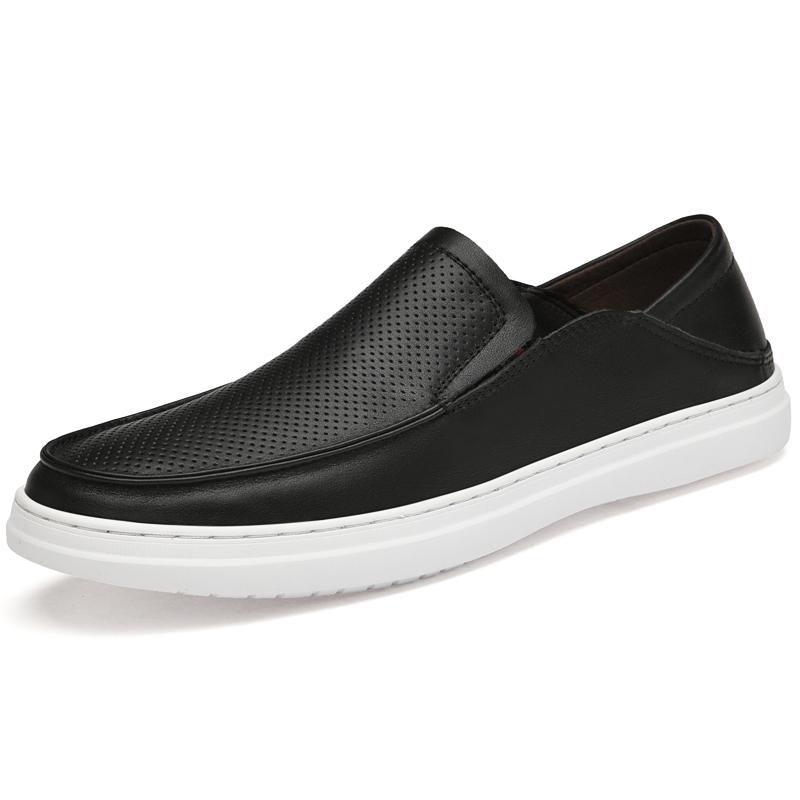 Дышащая мужская повседневная обувь, универсальные кроссовки, новые мужские туфли на плоской подошве со шнуровкой, летние мокасины, мужские туфли без застежек, легкие туфли для вождения