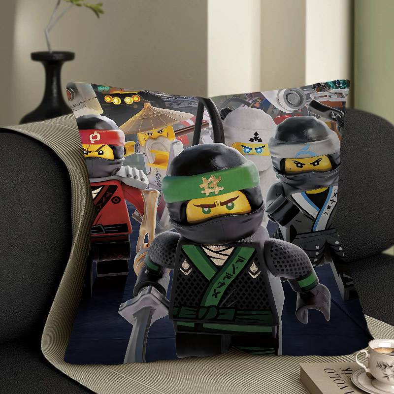 Cartoon N-Ninjago Personalized Pillow Dust Cover Bedroom Kids Party Decoration Pillowcase Birthday Children Gift