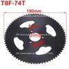 Цепь T8F 38T 44T 54T 58T 64T 74T Задняя звездочка Зуб 26/29/54/35MM для 47CC 49CC Mini Moto ATV