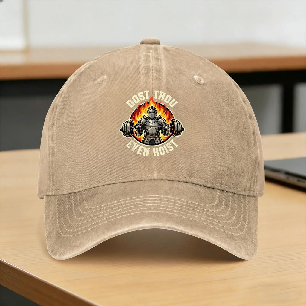 Washed Baseball Cap Dost Thou Even Hoist Summer Hip Hop Hats For FeUnisex Unisex Fashion Outdoor Sport Sun Baseball Caps