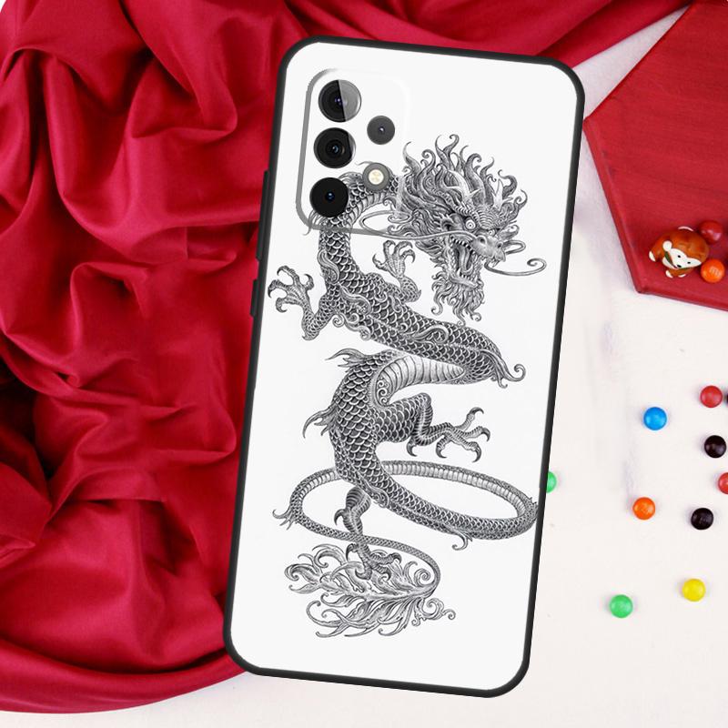 Chinese Dragon For Samsung Galaxy A26 A05 A06 A16 A54 A34 A14 A22 A32 A52 A55 A35 A15 A53 A13 A56 A36 Case
