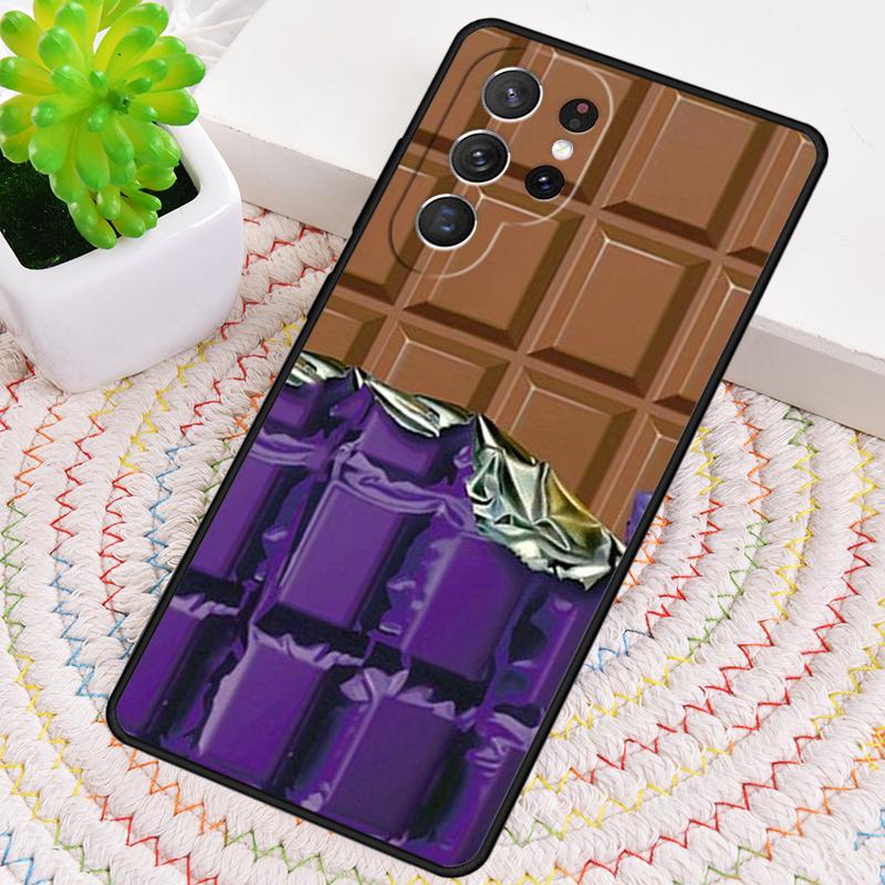 Чехол для телефона в виде обертки от шоколадной плитки для Samsung Galaxy note 10 pro S26 Ultra S23 S24 FE S25 S21 S22 PLUS противоударный