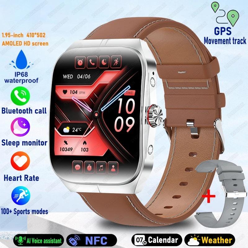 Новый HD экран ДляWatch 4 Pro Спортивные Умные Часы Мужские GPS Трек Водонепроницаемые Bluetooth Звонки NFC Умные Часы