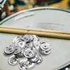 Tambourine Bell Rings Stainless Steel Tambourine Ring Cymbals Ching Ring Bell Drum Accessories Replacement Drum Ring For