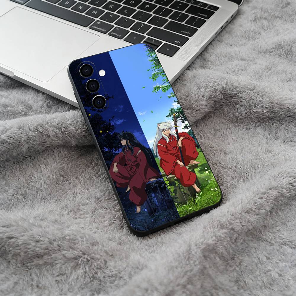 Half-Demon -nuyasha Phone Case For Samsung Galaxy A73,A71 A72,A70,A53,A52,A51,Soft Silicone Black Cover
