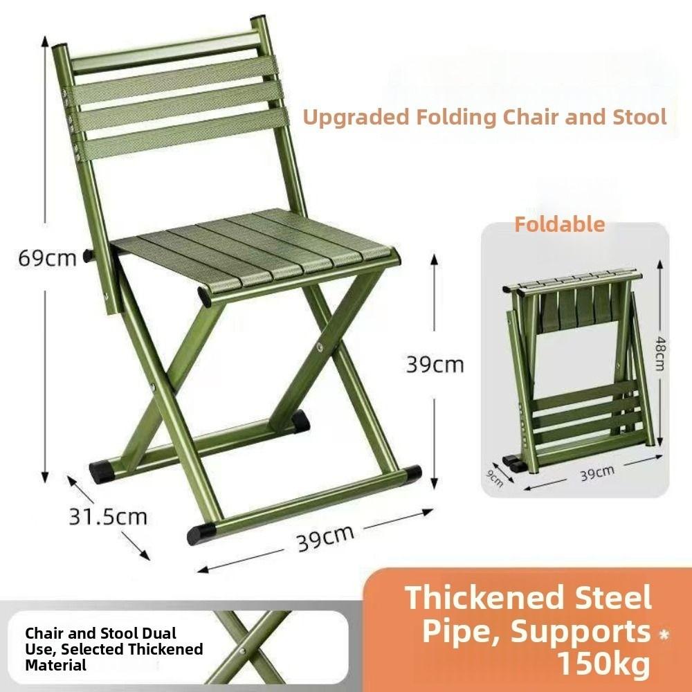 Strong Load-bearing Camping Stool Wear-resistant Patio Seat Portable Folding Chairs Riding