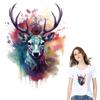 Goat Deer Patches For Clothes Animal Decals Hoodies Tops Vinyl Diy A-Level Washable Thermal Press Thermal Sticker On Clothes