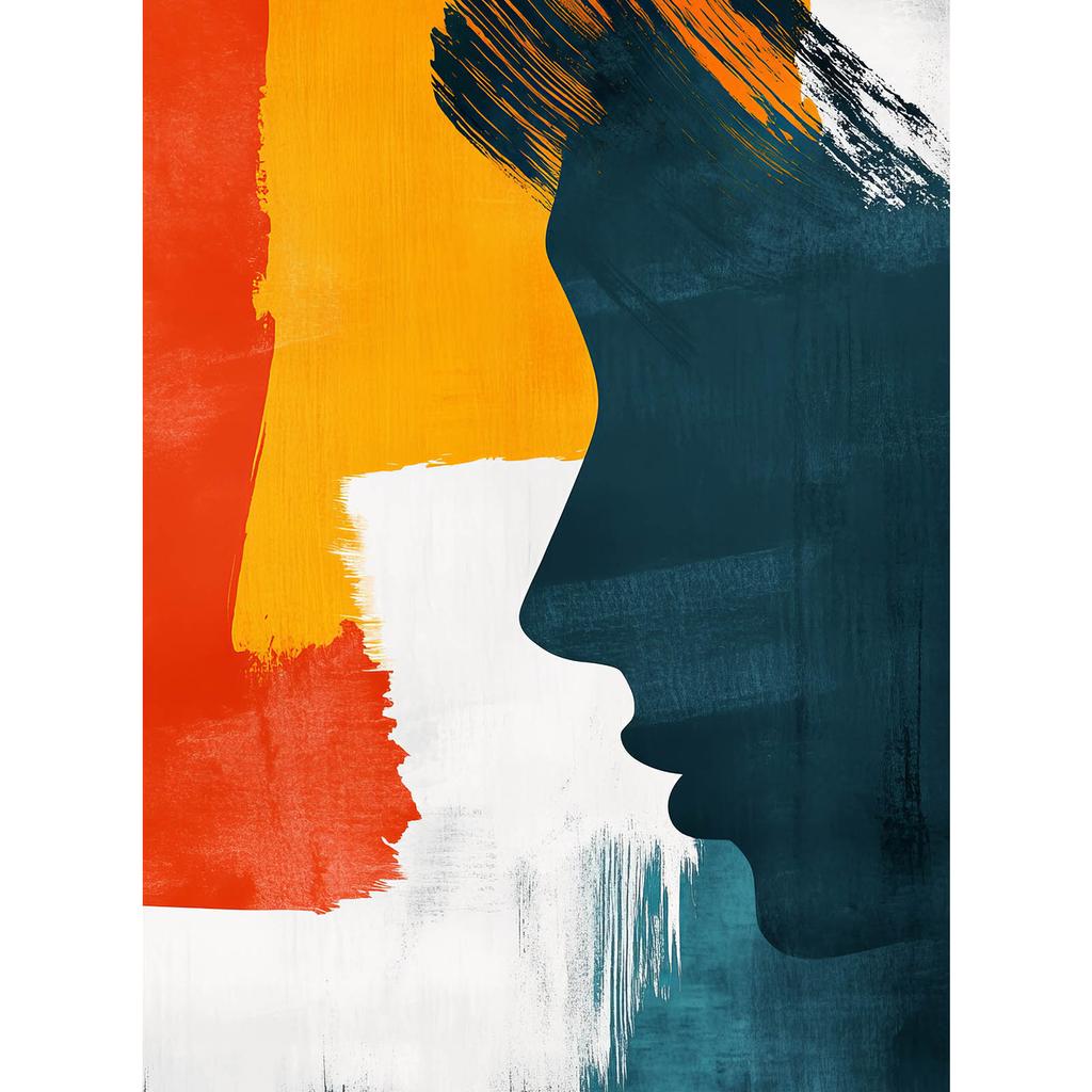 Peace Profile Peace Profile, 40X50 Cm, Black Aluminum Frame, 230 Gsm Matte Paper