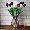 Искусственные цветы, букет тюльпанов, вечеринка, домашняя свадьба, искусственный свадебный шелковый аксессуар, свежий вид