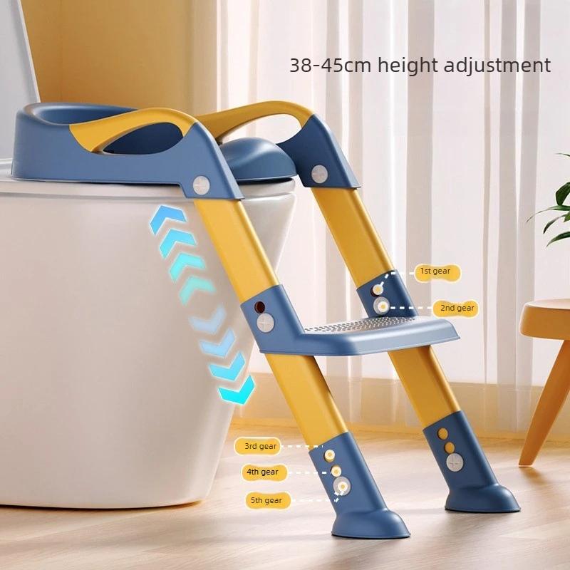 Новый детский stepped foot stool для приучения к горшку со складным кольцом для сиденья унитаза, вспомогательный инструмент для мальчиков и девочек