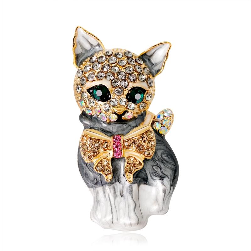 Винтажные Роскошные Эмалированные Броши-Слоны Для Женщин Мужчин Стразы Животное Собака Луна Звезда Броши-Булавки Одежда Ювелирные Аксессуары