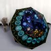 Night Cats Treasure pattern umbrella, portable and foldable design, 8 ribs, a casual accessory for Halloween, Christmas, and birthday gifts.