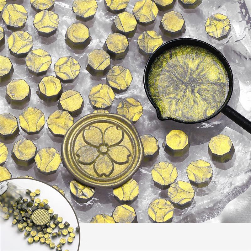 100Pc Glitter Sealing Wax Seal Stamp Wax Beads Scrapbook Material Wedding Birthday Party Invitation Stamp DIY Stamp Decoration