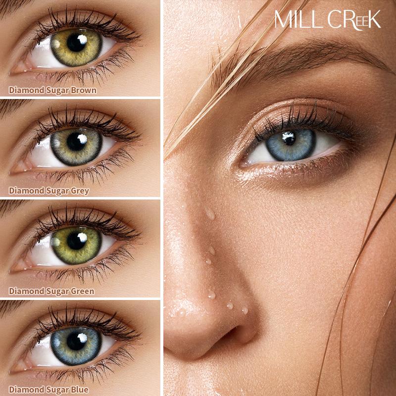 MILL CREEK Цветные контактные линзы Красивый зрачок Косметические линзы для глаз Искусственный зрачок Степень Контакты Рецепт Близорукость