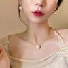 Korean French Retro Pearl Necklace: 2024 Trendy High-End Women's Choker