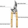Wooden Handle Garden Scissors Anti-slip Branch Trimmer Professional Pruning Shears  Gardening