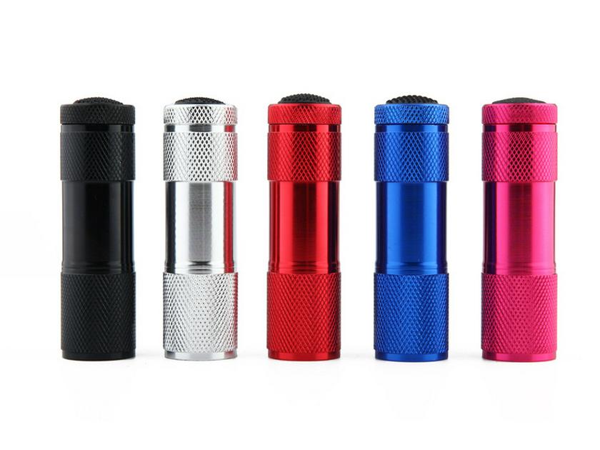 Ручной УФ-фонарик с 9 светодиодами - Фиолетовый свет, Детектор денег, 395 нм, Флуоресцентный, Портативный, Алюминиевый сплав.