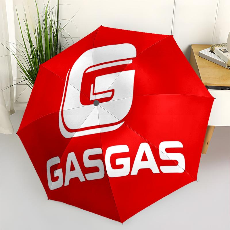 Gasgas Logo Automatic Opening And Closing Umbrella Cartoon Logo Design Portable And Foldable For All Seasons Traveldailysmall Luxuryoutdoor
