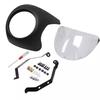 Universal 7'' Motorcycle Retro Front Headlight Cover Anti-fall Fairing Protection Windshield For Cafe Racer Honda Yamaha
