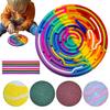Круглая сенсорная доска для снятия стресса и беспокойства, двухсторонняя силиконовая полоска, игрушка-фиджет-доска