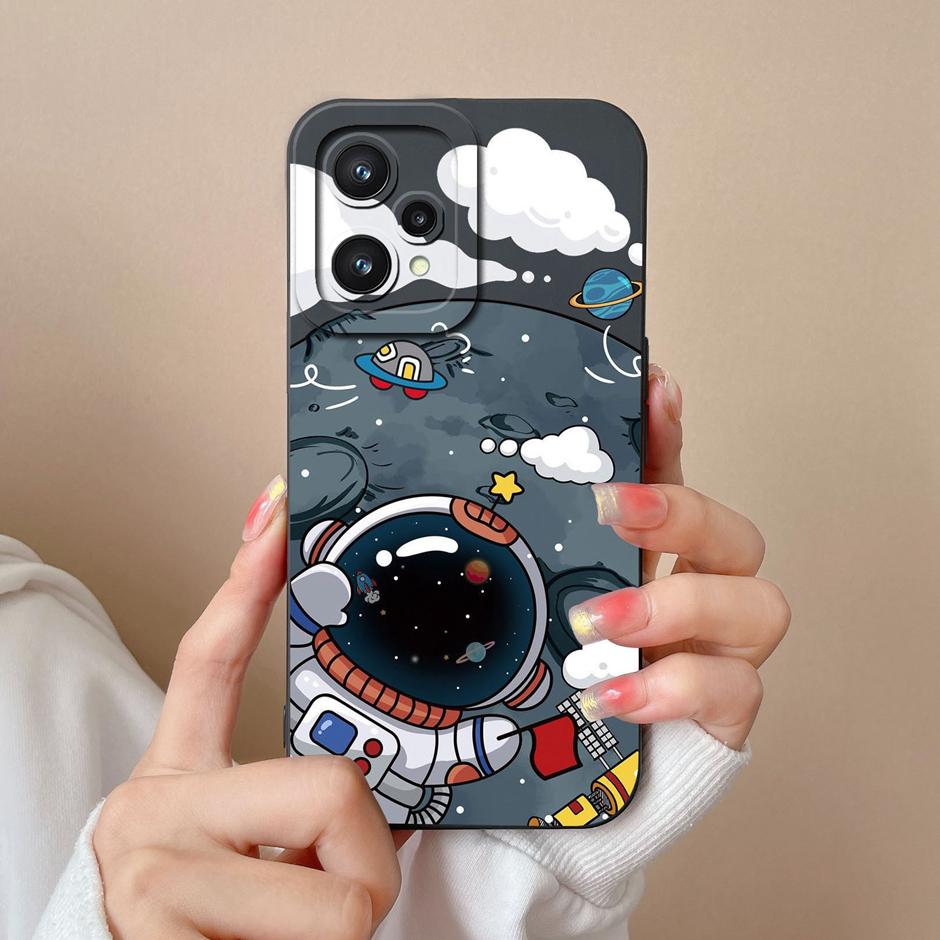 Чехол для OPPO Realme 9 Pro + 5G Милый Мультяшный Стиль с Динозаврами Жидкий Силикон Задняя Крышка Для Realme9 Pro Plus 5G Модный Funda