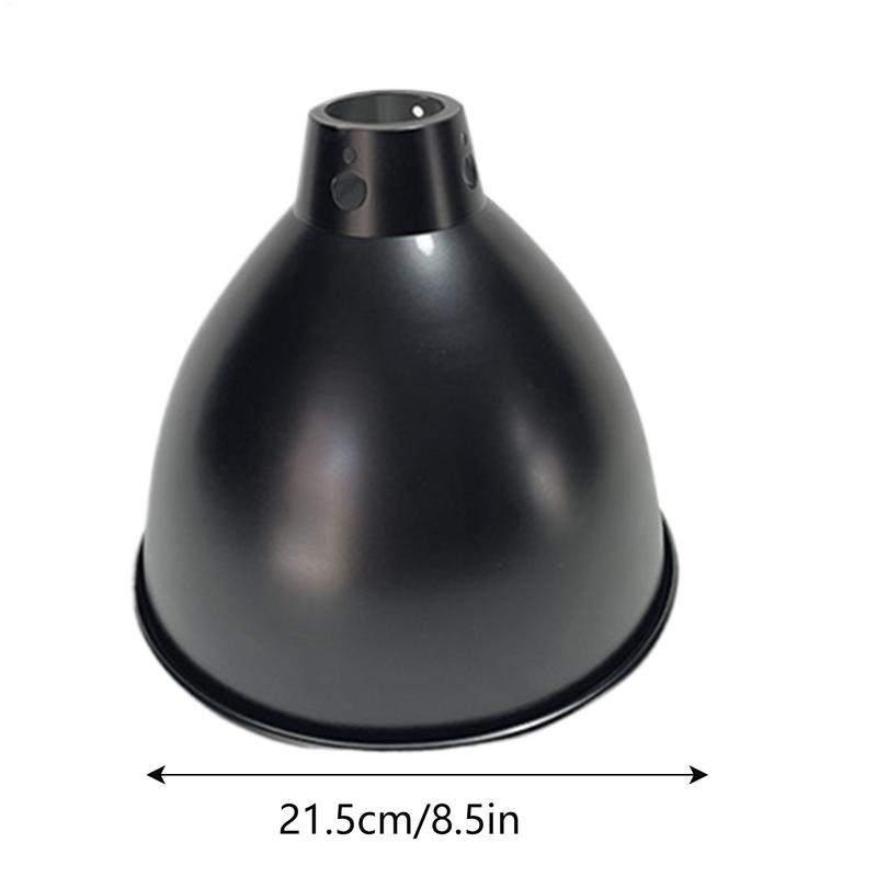 Deep Dome Reptile Heat Lamp Fixture UVB Basking Light Reflector Dome Lampshade Terrarium Lighting System with Optical Reflection