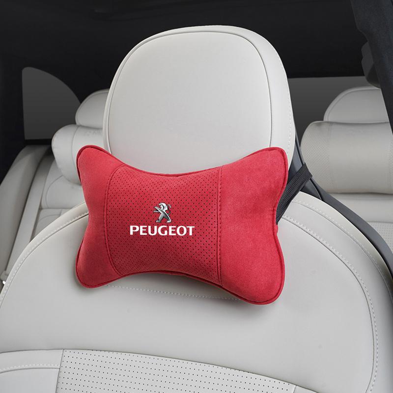 Дышащая автомобильная подушка под шею из замши для Peugeot 208 2008 5008 408 308 3008 508 4008 Landtrek Rifter e-Expert e-TRAVEL