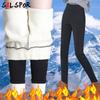 Winter Leggings Women Plus Velvet High Waist Warm Legging Pants Femme Slim Pencil Black Thick Legging