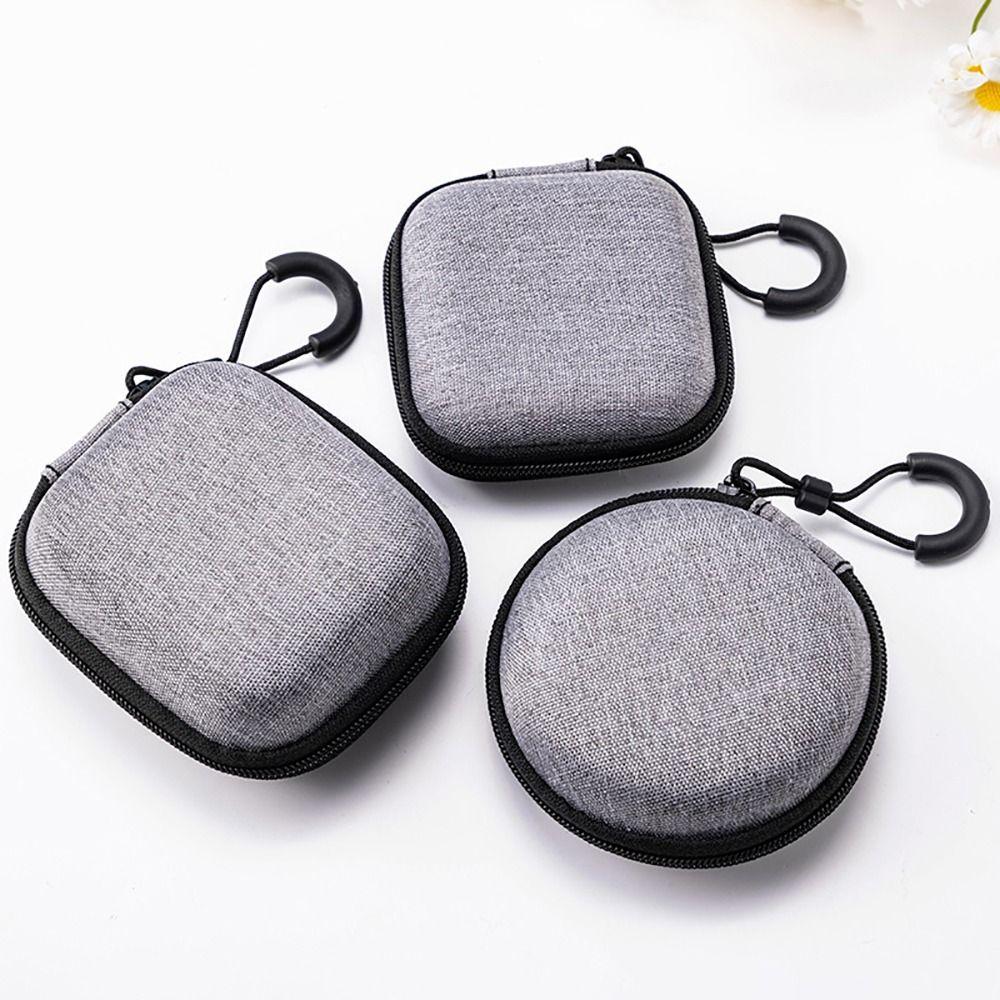 1Pcs Mini Zipper Earphone Case Earphone/Phone/Charging Cable Pouch Carrying Bag EVA Storage Bag