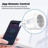 Умная розетка Zigbee Tuya Smart Life App Control, европейская вилка 16a 20a, беспроводная розетка с монитором мощности для Alexa Alice Google Home