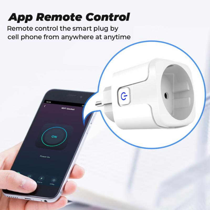 Умная розетка Zigbee Tuya Smart Life App Control, европейская вилка 16a 20a, беспроводная розетка с монитором мощности для Alexa Alice Google Home