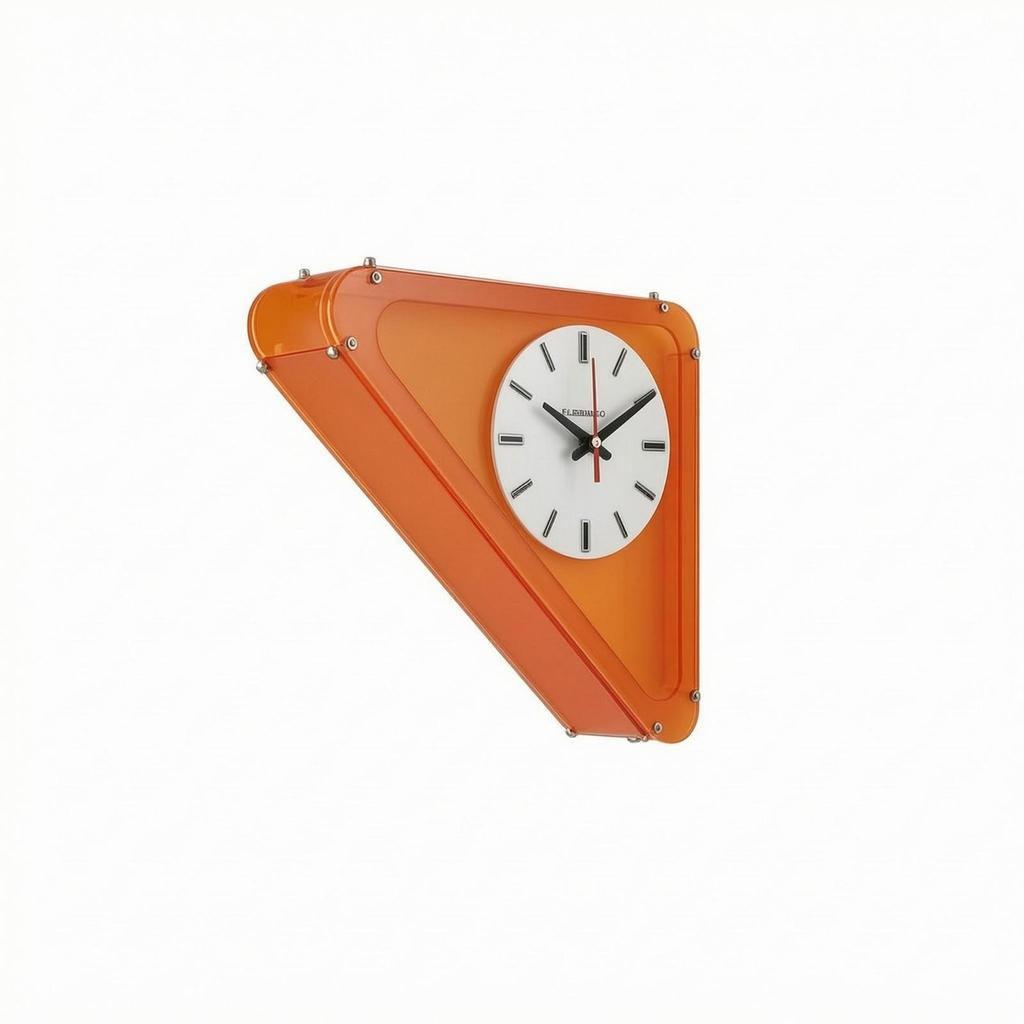 Double Sided Corner Wall Clock Easy to Install Timepiece