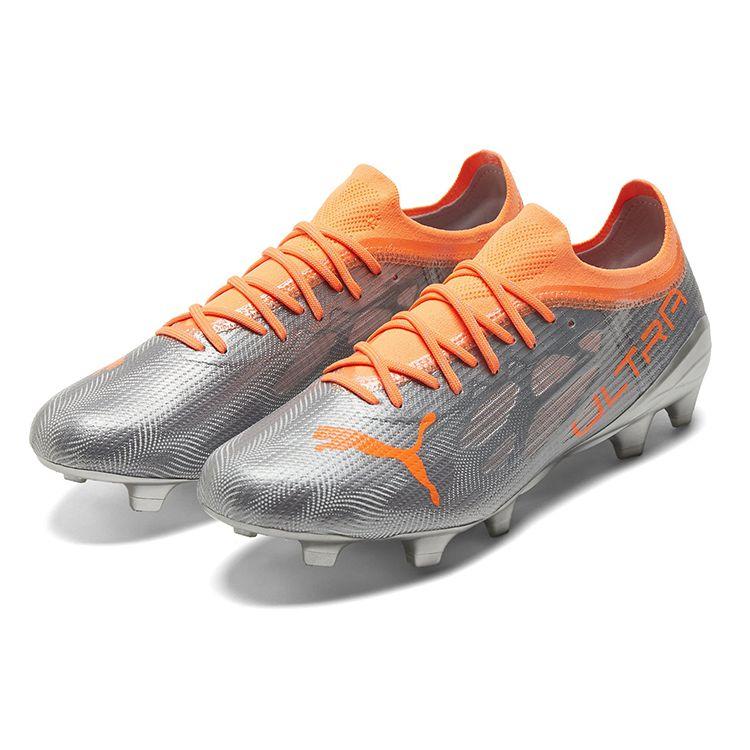 Puma Ultra 1.4 FG AG Diamond Silver Neon Citrus Unisex Sneakers 106694-01
