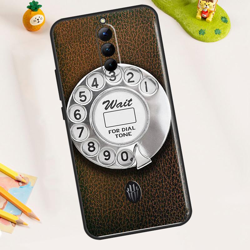 Retro Blue Payphone Vintage Case For ZTE Nubia RedMagic 11 Pro Plus 10 9 8 8S 9S 10S Pro 5G 5S 6 7 6S 7S Pro 11 Air Cover