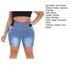 Women's Size Shorts Bermuda Jean Shorts Plus with Pockets Butt Lifting