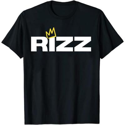 Футболка Gololl Rizz Crown Смешная с Графикой Rizzler Rizzing Новинка Футболка для Мужчин Женщин