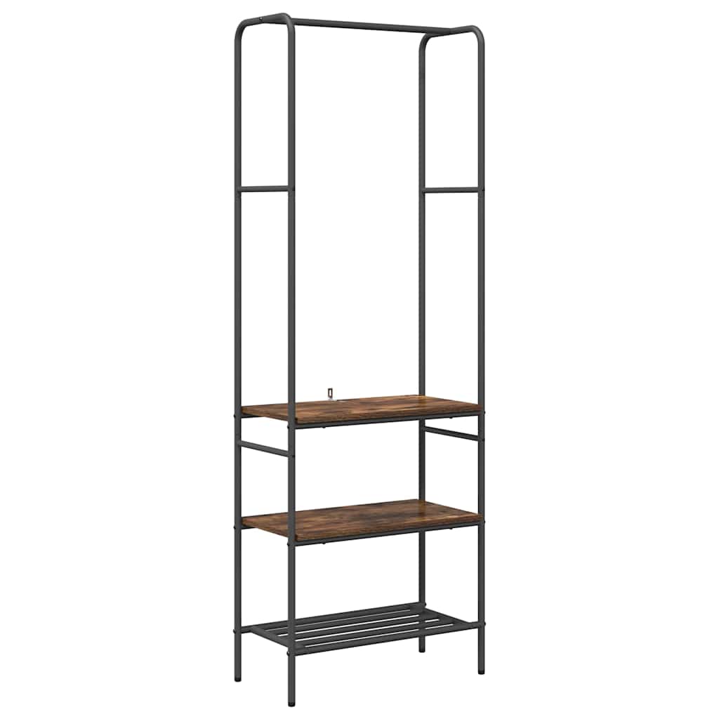 Clothes Stand Smoked Oak 60 x 30 x 171 cm Engineered Wood