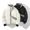 Down Jacket Men's New Style Thickened Stand Collar White Duck Down Loose Bread Coat Female Couple