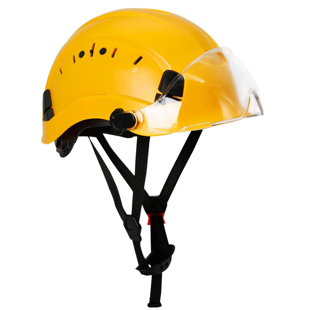 Construction Hard Hat with Visor Safety Helmet with Goggles Protective Working Rescue Cap Riding Helmet Rescue Climbing Helmets