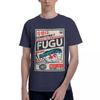 Japanese Kanji Fish Print 100 Cotton Casual Breathable Confortable Manga New In Tops And TShirts Mens Wear
