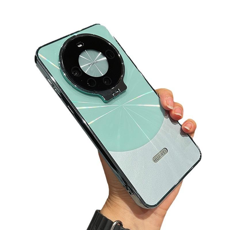 Подходит для чехла для мобильного телефона Huawei Mate60pro, кронштейн для объектива, креативный гальванизированный M60por, противоударный, с CD-паттерном, чехол M60